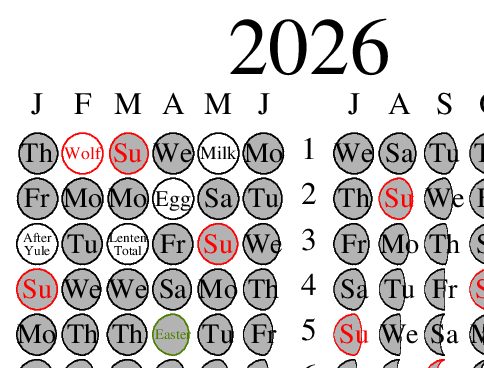 2026 lunar calendar